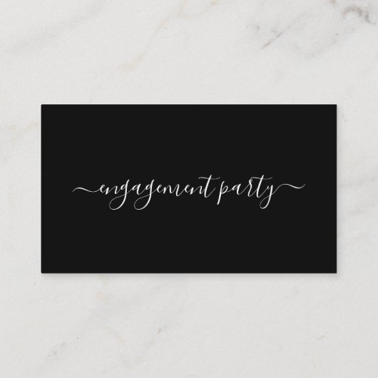 Script simple - Invitation de billets de la partie (Dos)