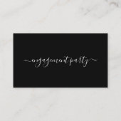 Script simple - Invitation de billets de la partie (Dos)