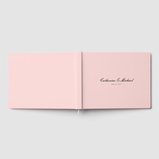 Script simple Joli Livre d'invité Mariage rose (Complet)