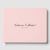 Script simple Joli Livre d'invité Mariage rose (Recto)