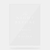 Script simple la veille de la répétition mariage (Recto)