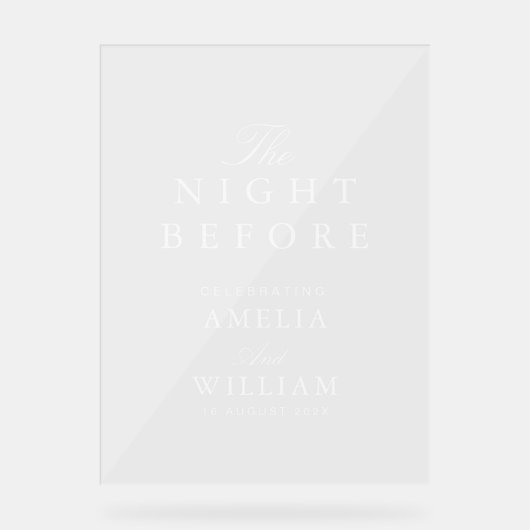 Script simple la veille de la répétition mariage (Recto)