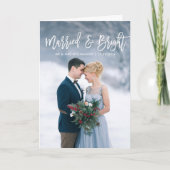 script simple mariage de noël faire-part (Devant)