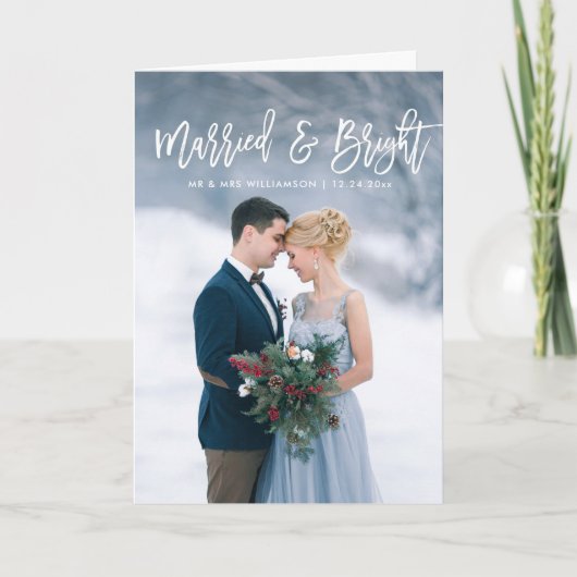 script simple mariage de noël faire-part (Devant)