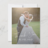 Script simple moderne 2 photos mariage merci (Devant)