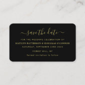Script Simple Moderne Enregistrer La Carte Date (Devant)