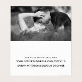 Script Simple Noir & Blanc Avec Carte Détail Photo (Intérieur déplié)