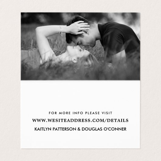 Script Simple Noir & Blanc Avec Carte Détail Photo (Intérieur déplié)