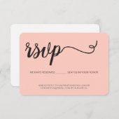 Script simple RSVP sans envoi Siège réservé (Devant / Derrière)
