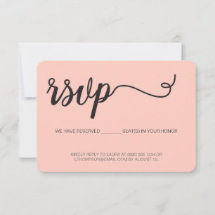 Script simple RSVP sans envoi Siège réservé