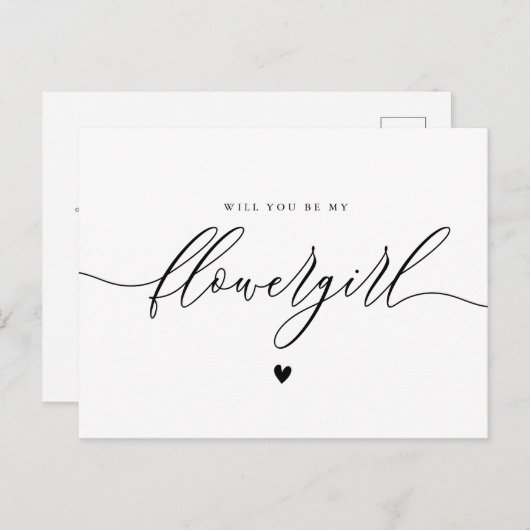 script simple tu seras ma carte de fille de fleurs (Devant / Derrière)