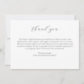 Script simple Votre message Carte de remerciements (Devant)