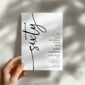 Script Sixty' 60th Birthday Kaart