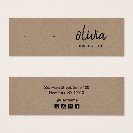 Script Stud die Tan Kraft Display Kaart verdient (Voorkant /achterkant)