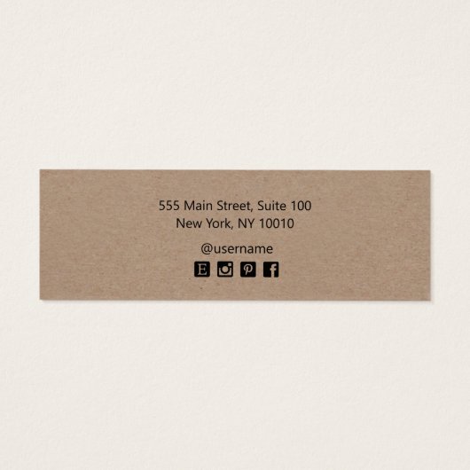 Script Stud die Tan Kraft Display Kaart verdient (Achterkant)