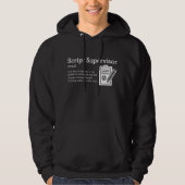 Script Supervisor Definitie Dark Mode - Film Crew Hoodie (Voorkant)