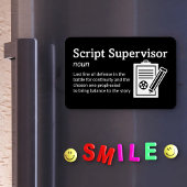 Script Supervisor Definitie - Film 4" x 6" Flex Magneet