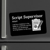 Script Supervisor Definitie - Film 4" x 6" Flex Magneet