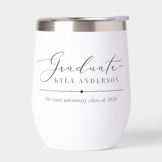 Script Swash Classe de 2025 Graduation (Gauche)