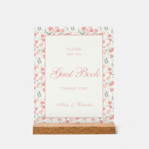 Script Sweet Pea Floral Crème et Mariage rose