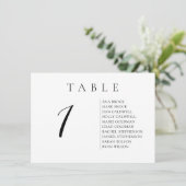 Script Tableau horizontal Numéro de table de texte (Debout devant)