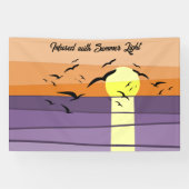 Script Tagline Top ・ Grande Bannière Sunset (Horizontal)