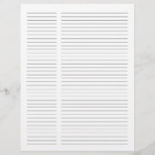 Script Taupe Metallic Goud Monogram Recept (Achterkant)