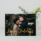 Script tendance Joyeux vacances photo (Debout devant)