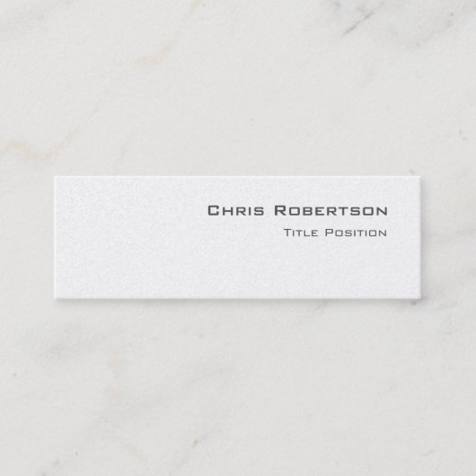 Script tendance mince Carte de visite de charme (Devant)