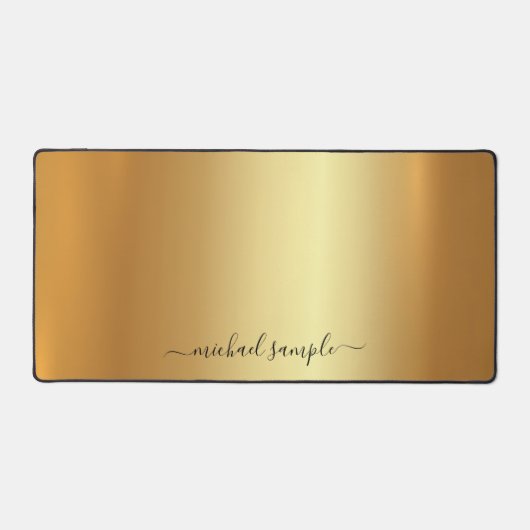 Script Text or Name Elegant Gold Modern Minimalist (Recto)