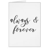 script toujours & pour toujours carte de voeux (Devant)