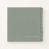 Script tourné Sage Oh Baby shower Livre d'invité (Dos)