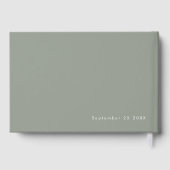 Script tourné Sage Oh Boy Baby shower Livre d'invi (Verso)