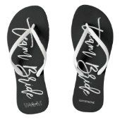 Script Typografie "Team Bride" Teenslippers (Voetbed)