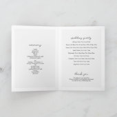 Script Typografie Trouwprogramma Orde van Service Programma (Binnen)