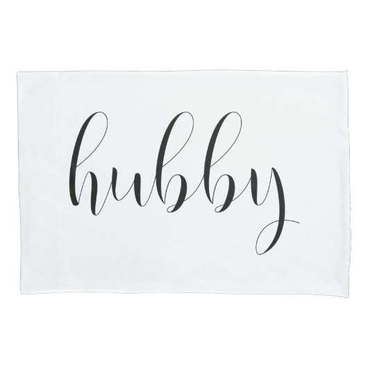 Script Typografie Zijn en Heren Kussensloop (Voorkant-Links)