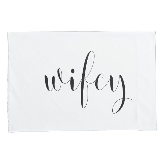 Script Typografie Zijn en Heren Kussensloop (Voorkant-Rechts)