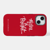 Script typographique Merry and Bright Rouge (Verso Horizontal)