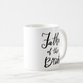 Script Vader van de bruid typografie bruiloft Koffiemok (Voorkant rechts)