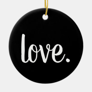script van chic LOVE. Keramisch Ornament