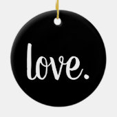 script van chic LOVE. Keramisch Ornament (Achterkant)