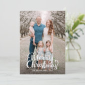 Script Volledige foto kerst Kaart (Staand voorkant)