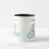 script voor 40 en fantastische verjaardagscourant mok (Midden)