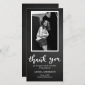 Script voor bedankkaart van afgestudeerde op schoo (Voorkant / Achterkant)