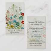  script voor geverfd geel vlasventilator visitekaartje (Voorkant / Achterkant)