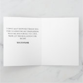 Script voor viering van eindexamen middelbare scho bedankkaart (Binnen)