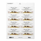 Script Watercolor Farm Quail Egg Carton Label (Full Sheet)