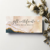 Script Waterverf Roze zwart cadeaucertificaat