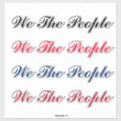 Script We The People Sticker (Feuille)