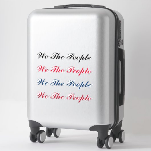 Script We The People Sticker (Sur valise)
